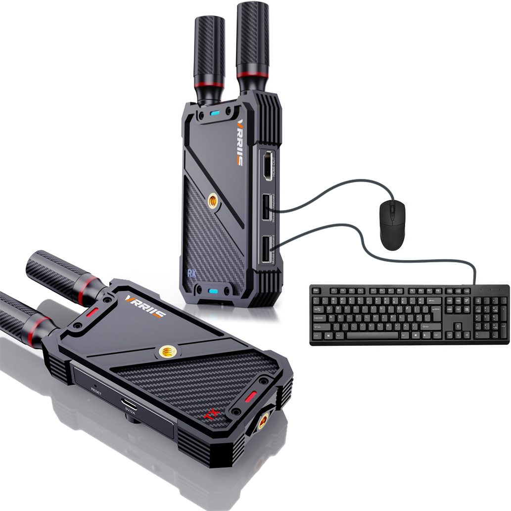 Laptop Ergonomic Accessories - VRRIIS WL082K 400m Kablosuz HDMI KVM
