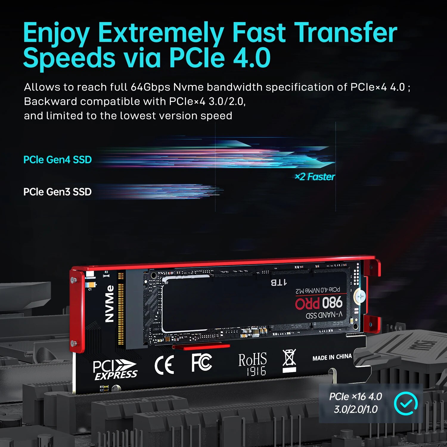 JEYI M.2 NVMe - PCIe 4.0 X16 A - Samsung Ssd 990 Pro incelemesi ve fiyatı