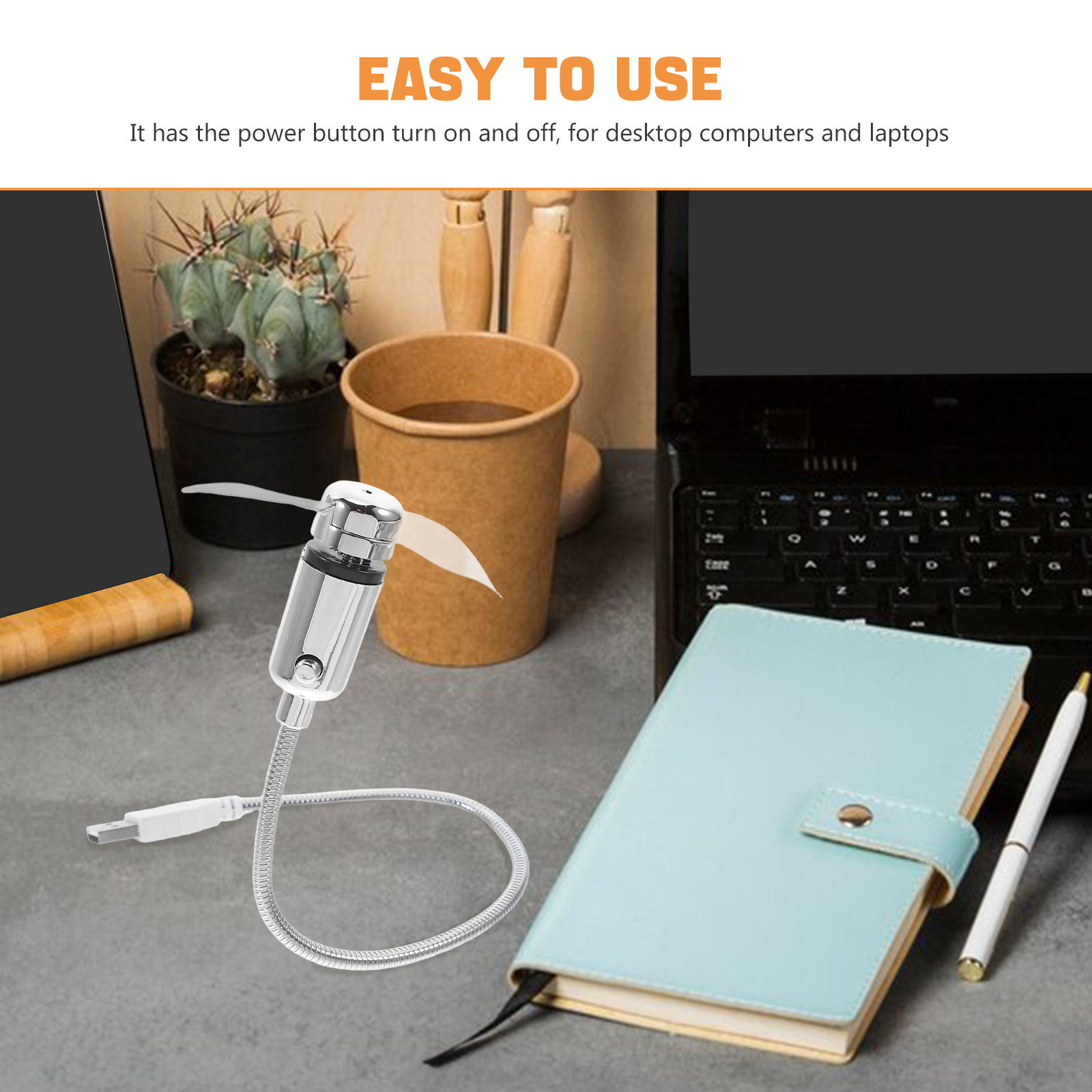USB Mini Fan Gümüş 41Cm LED Da - Laptop Accessories You Need incelemesi ve fiyatı