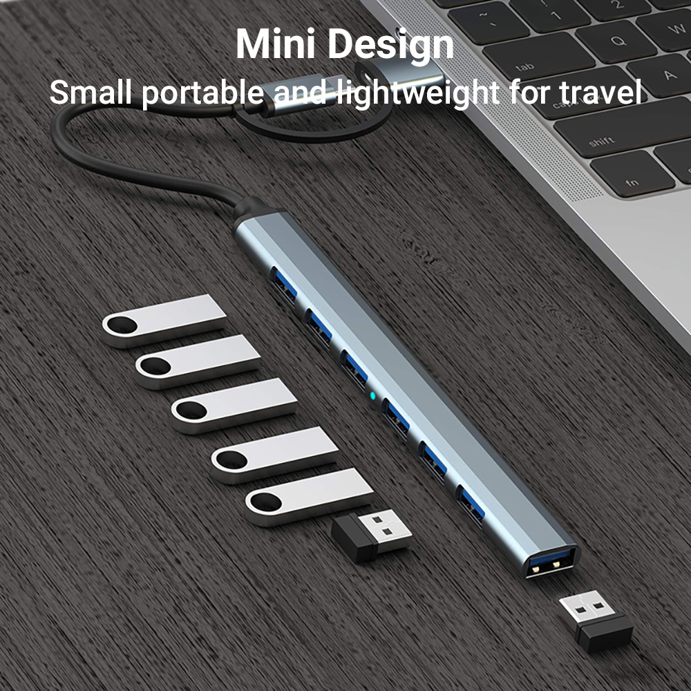 7'si 1 arada Çift Kafalı USB-C - Laptop Accessories You Need incelemesi ve fiyatı