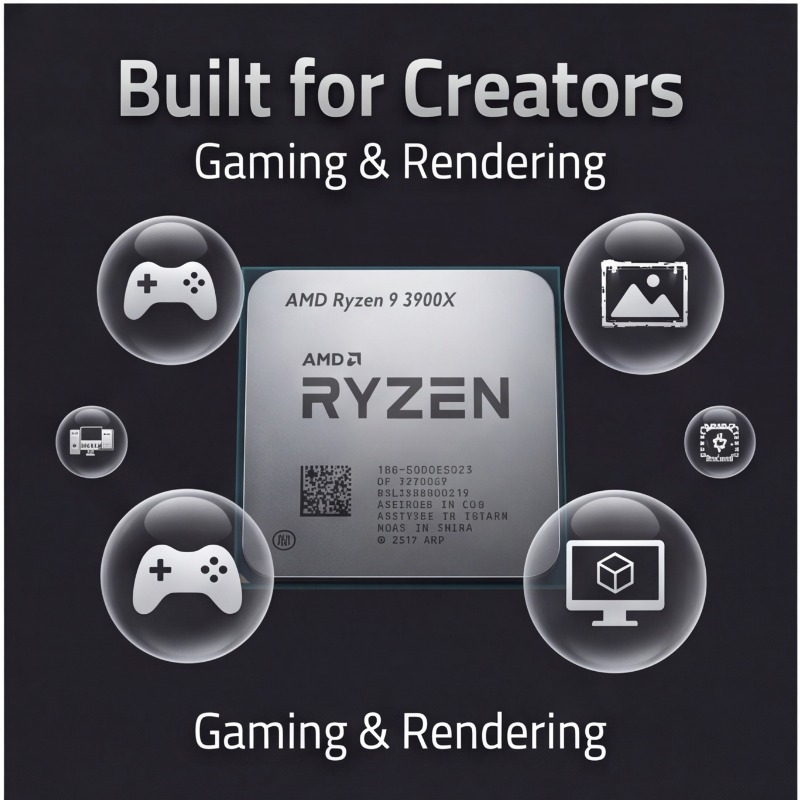 AMD Ryzen 9 3900X 12 Çekirdekl - Amd Cpu Ryzen 9 incelemesi ve fiyatı